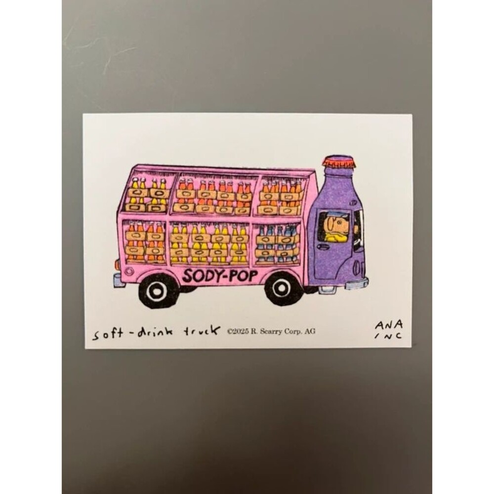 Ana Inciardi Mini Print Richard Scarry Soft Drink Truck